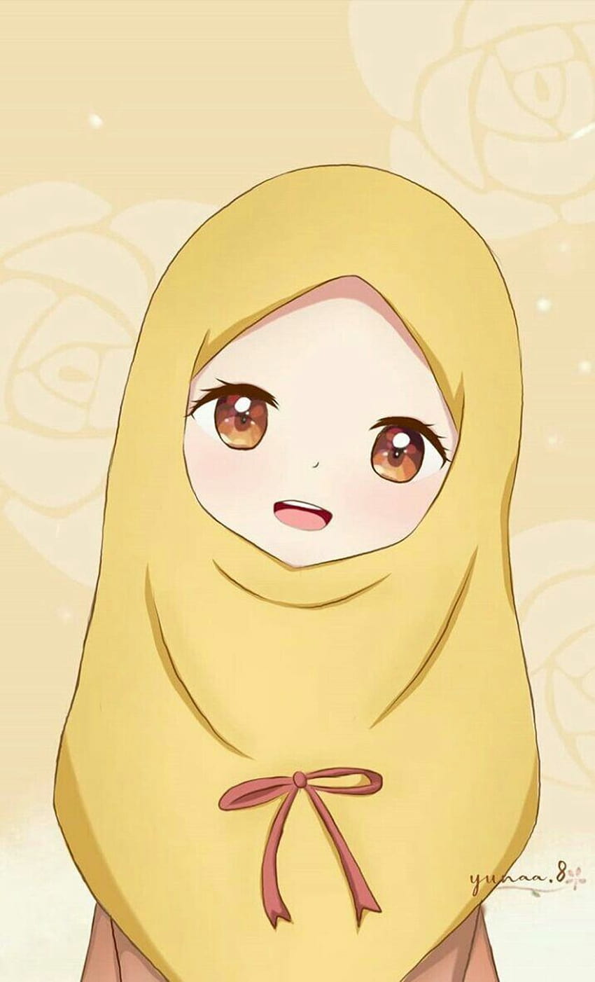 Cute hijab anime girl Wallpapers Download