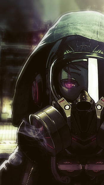 1393156 Anime, Hoodie, Gas Mask - Rare Gallery HD Wallpapers