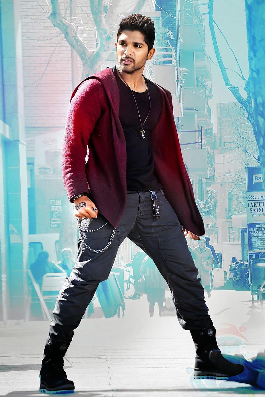 Héroe Telugu Allu Arjun Completo fondo de pantalla del teléfono