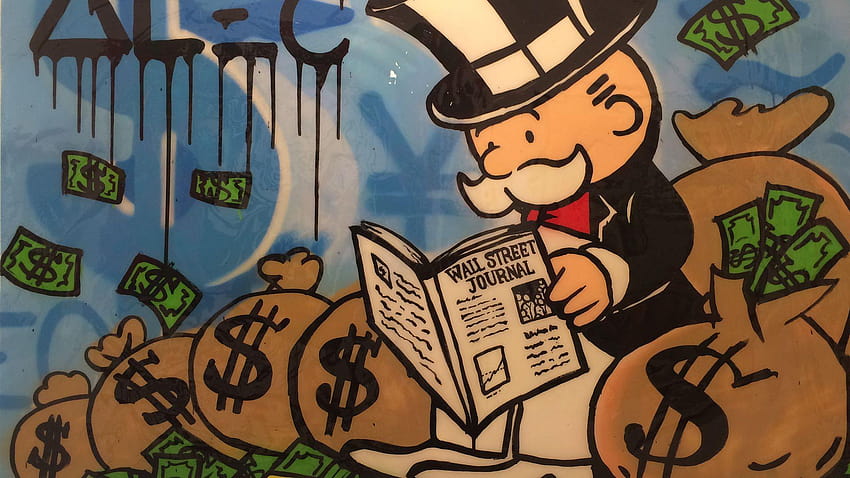 1920x1080 Alec Monopoly, Street Art, Modern Art, Graffiti, Money HD wallpaper