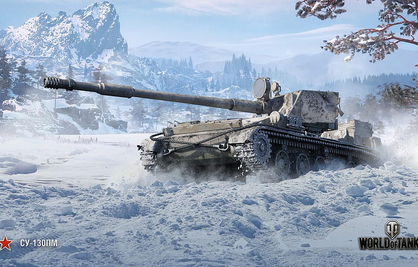 winter, WoT, World of Tanks, Wargaming, SU HD wallpaper