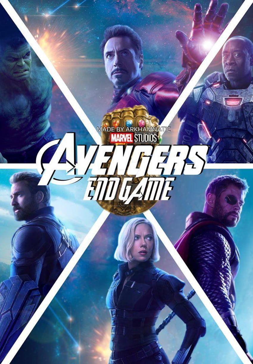 Avengers Endgame Filmplakat von ArkhamNatic, Marvel Studios Avengers Endgame HD-Handy-Hintergrundbild