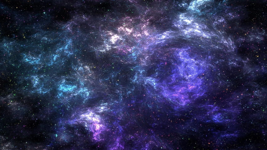 Ultra Galaxy, galassia viola e blu Sfondo HD