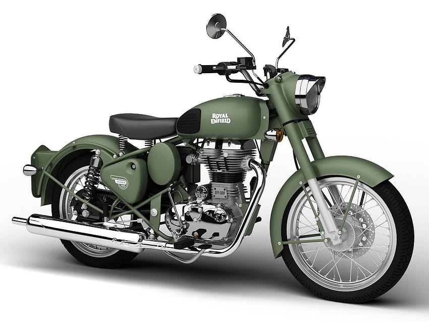 Royal Enfield Classic Battle Green Price in India, Classic Battle, royal enfield classic 350 signals HD wallpaper