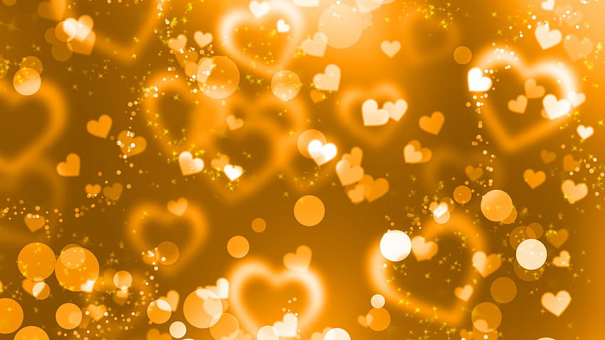Hearts Glitter Backgrounds Orange Hearts Glitter Backgrounds [2048x1152] for your , Mobile & Tablet, heart orange HD wallpaper