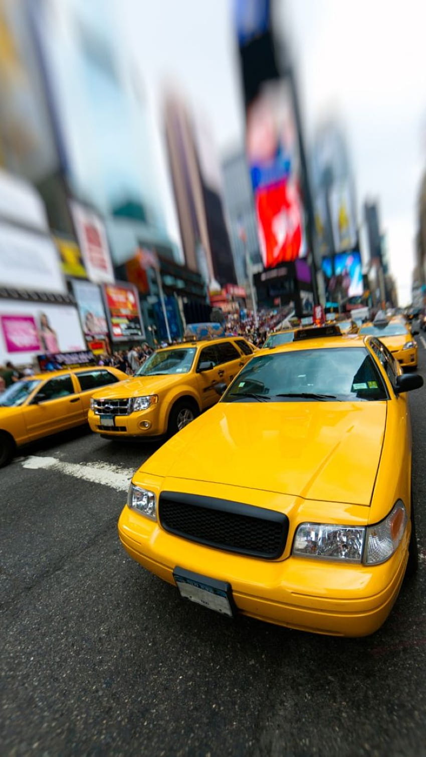 new york taxi ,vehicle,taxi,yellow,car,motor vehicle HD phone wallpaper