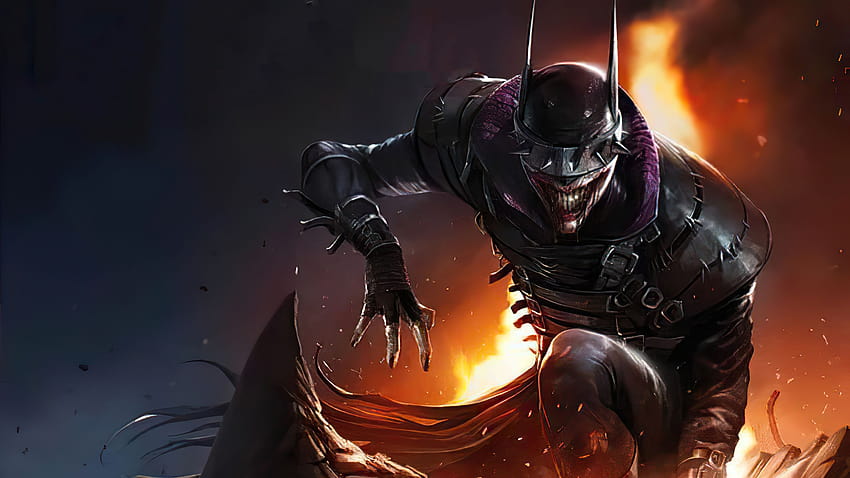 Noches Oscuras: Metal, batman que ríe fondo de pantalla