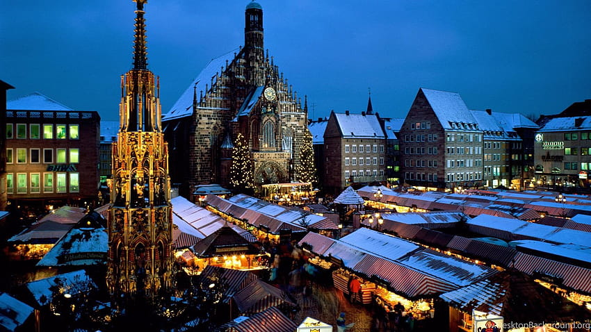 Germany, Bavaria, Nuremberg, Christkindl, Market ... Backgrounds HD wallpaper