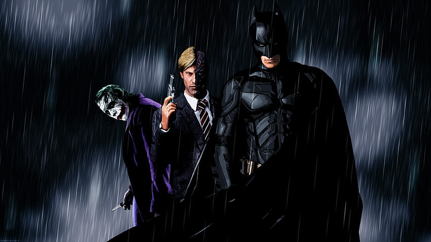 Joker, Dwie Twarze, Batman, Mroczny Rycerz, Komiksy, Komiksy DC, Superbohater / i tła mobilne, Komiksy dc z dwiema twarzami Tapeta HD