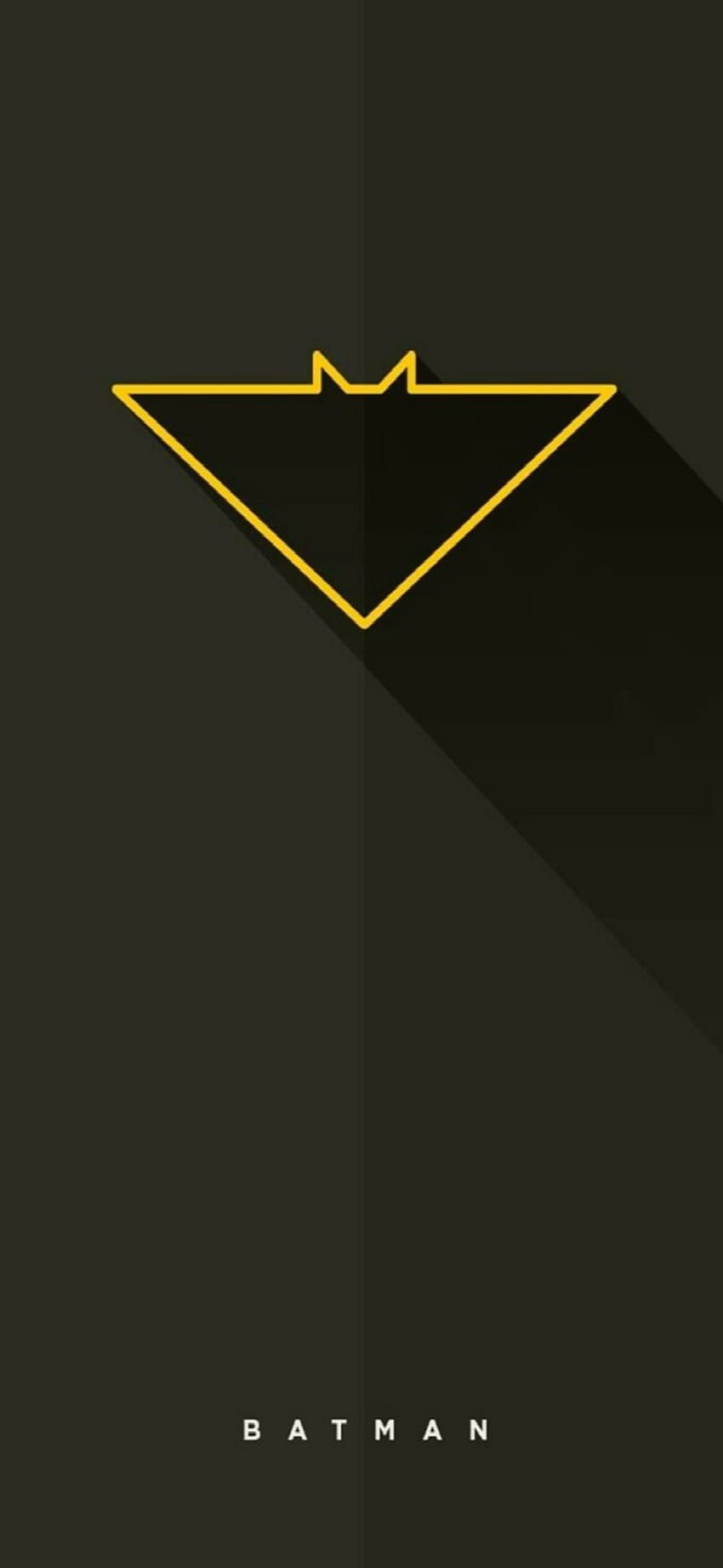 Triângulo Batman Logo Dark Black Amoled Papel de parede de celular HD