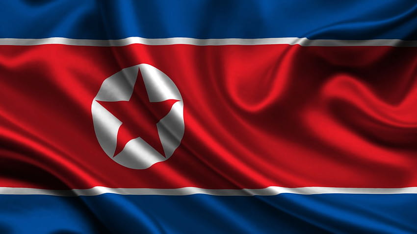2 Nordkorea-Flagge, koreanische Flagge HD-Hintergrundbild