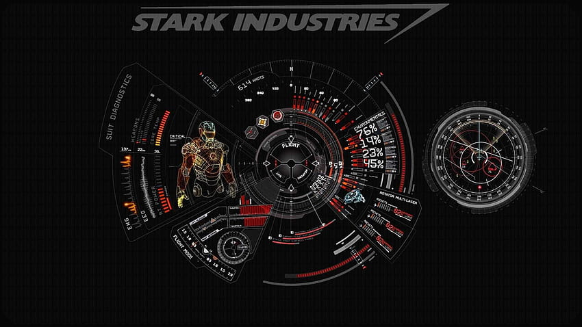 stark industries computer wallpaper