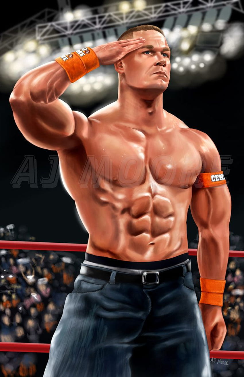WWE John Cena por GudFit.deviantart en @DeviantArt, entrenamiento de john cena fondo de pantalla del teléfono