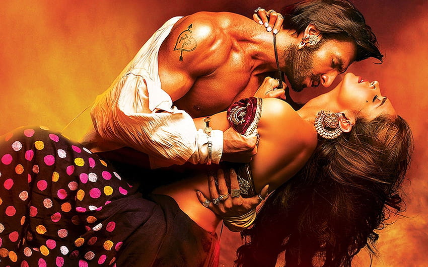 Gorące Deepiki i Ranveera w filmie Ram Leela, ramaleela Tapeta HD