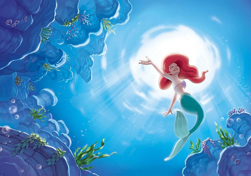 Disney Little Mermaid Ariel Wall Paper Mural, the little mermaid ariel HD wallpaper