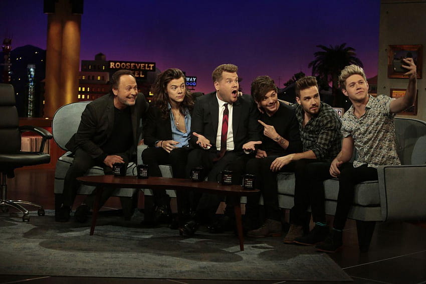 one Direction ns The Late Late Show com James Corden papel de parede HD