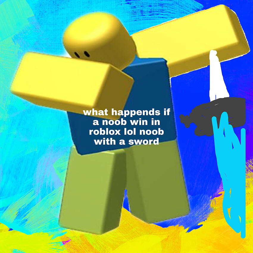 Noob Roblox, Cool Roblox Noob, HD phone wallpaper