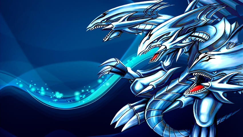 Yugioh dragons art fantastique dragon blanc, dragon blanc aux yeux bleus Fond d'écran HD