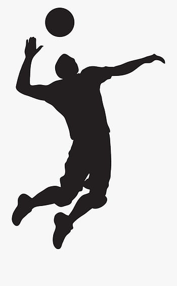 Volleyball player volleyball throwing a ball silhouette athletic dance  move, Net Sports, Playing Sports, Soccer Kick, Happy, Logo transparent  background PNG clipart | HiClipart