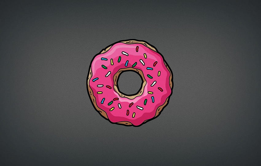 Simpsons Donut HD wallpaper