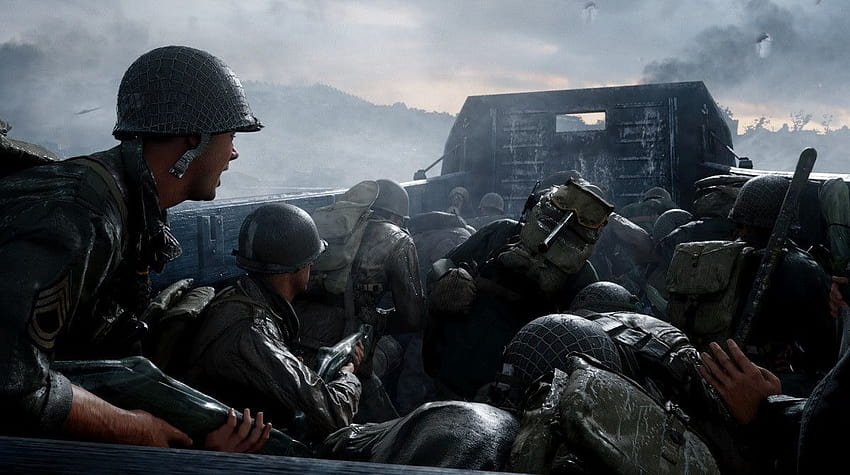 Call of Duty: WWII, omaha beach landings ww2 HD wallpaper