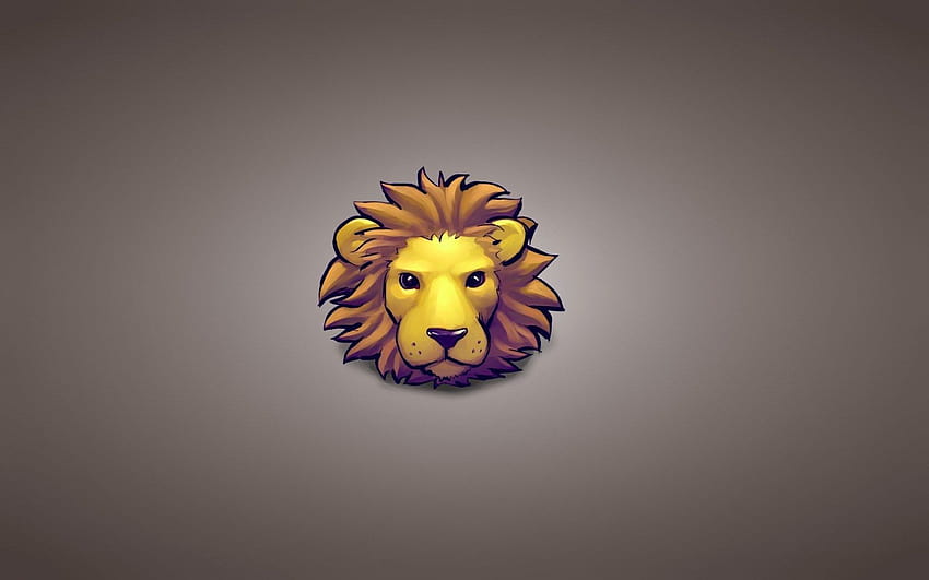 Minimalist Lion, lions minimalist HD wallpaper
