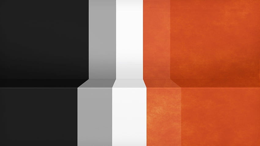 Orange, Black, White and Gray, orange and grey HD wallpaper