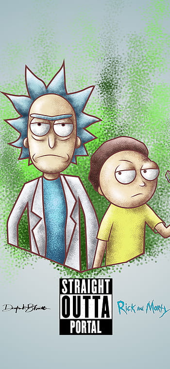 Rick and Morty scaping portal Wallpaper 4k HD ID:9235