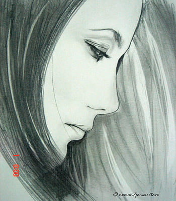 A beautiful girl easy pencil sketch | Easy drawing ideas. A beautiful girl  | By Drawing BookFacebook