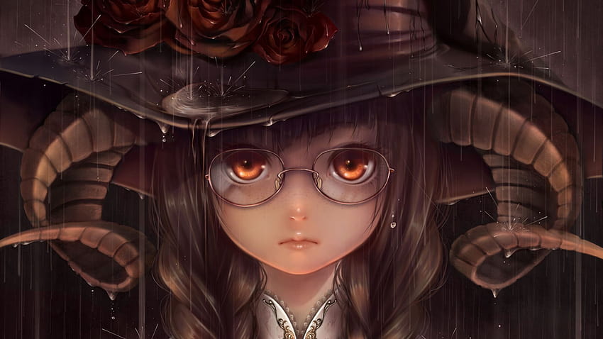 Pin di Anime eyes, anime cute glasses girl HD wallpaper