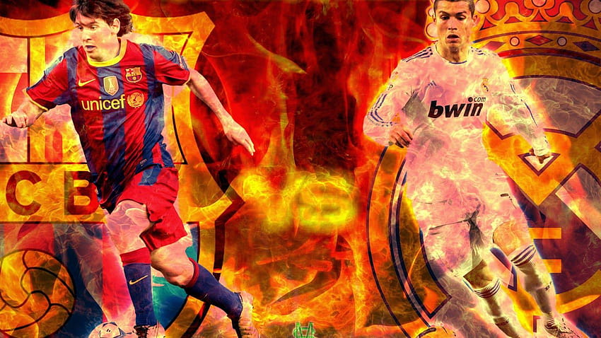Lionel Messi contro Cristiano Ronaldo, cr7 e messi Sfondo HD