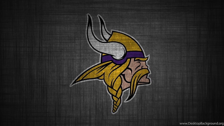 Sfondi logo Minnesota Vikings, nfl vichinghi Sfondo HD