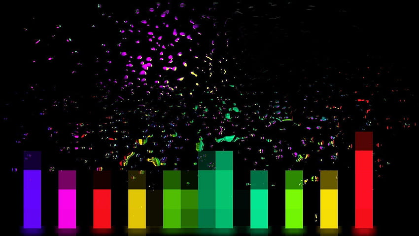 Equalizer Music Visualizer, equalizador gráfico gif papel de parede HD