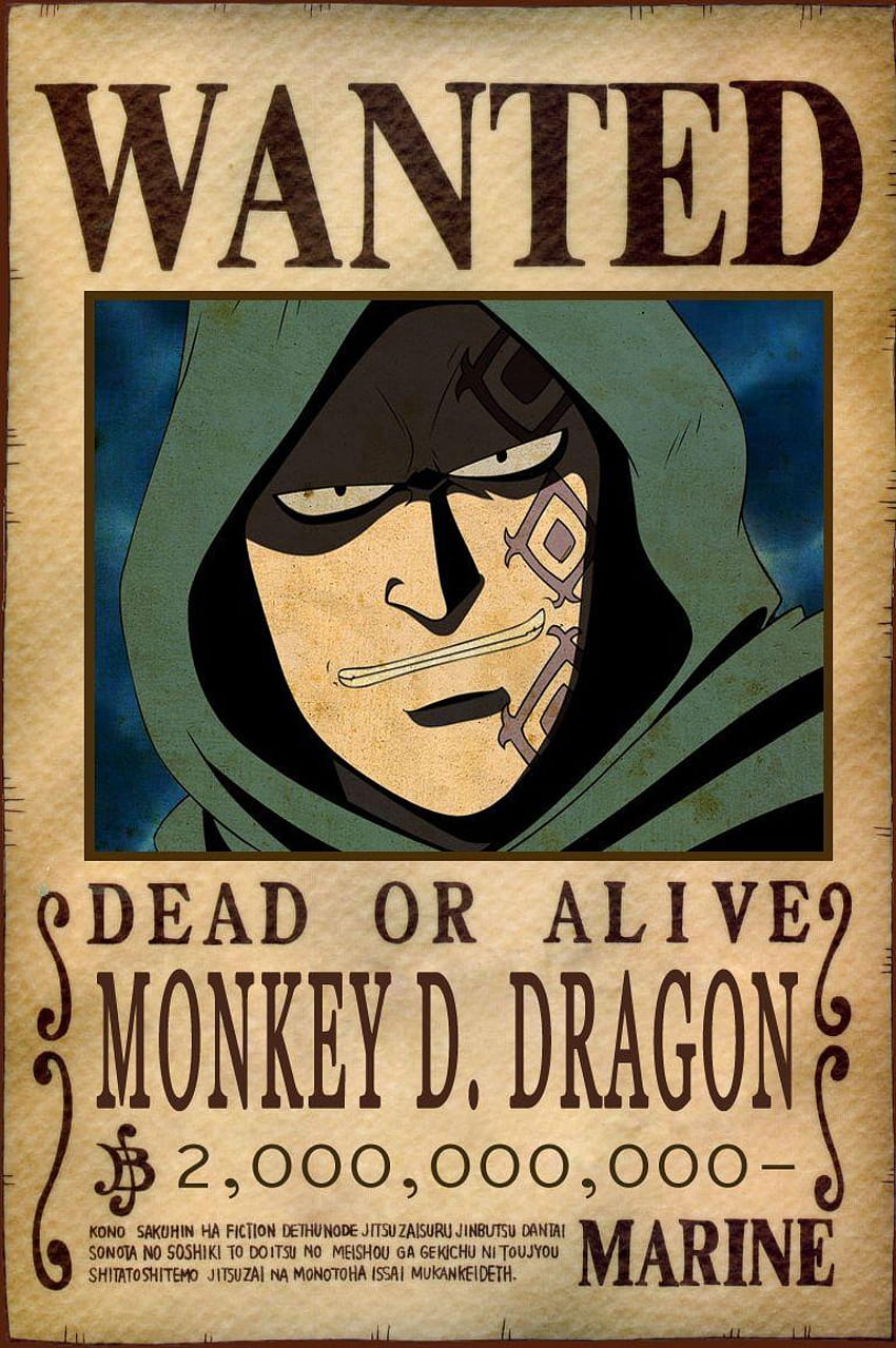 Monkey D. Dragon Bounty by AnimeGalaxy, 원숭이 d 드래곤 HD 전화 배경 화면