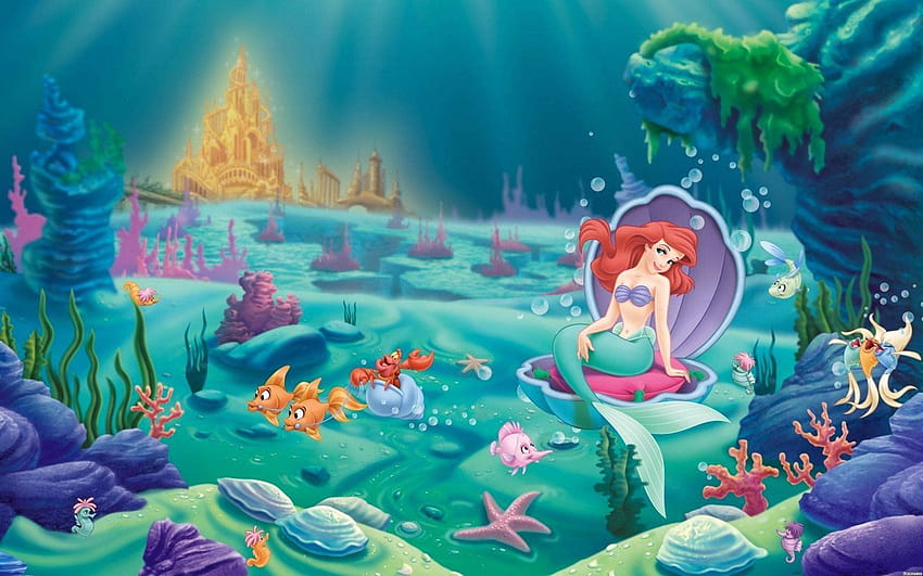 Little, Mermaid, Disney, Fantasy, Animation, Cartoon, Adventure, Family,  1littlemermaid, Ariel, Princess, Ocean, Sea, Underwater / and Mobile  Backgrounds, disney fantasy HD wallpaper | Pxfuel