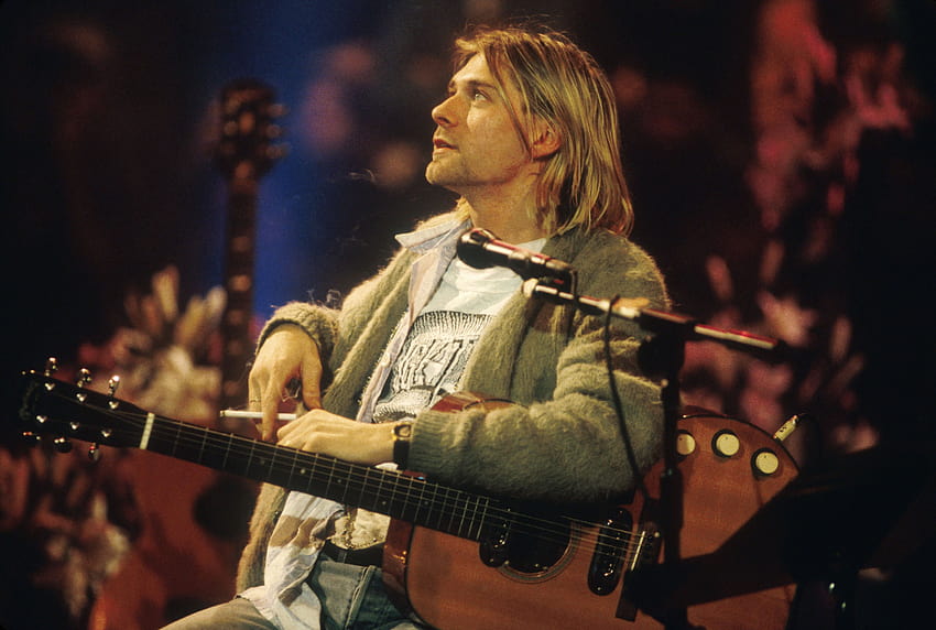 Sweter 'MTV Unplugged' Kurt Cobain ...cnbc Wallpaper HD