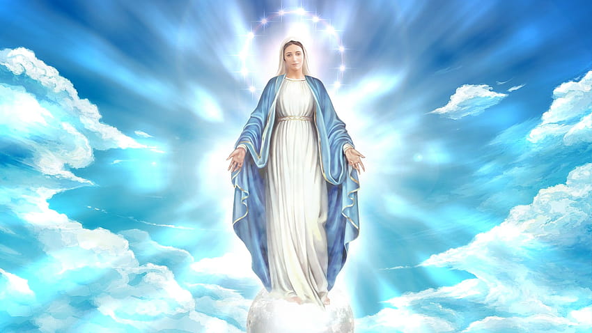 blessed virgin mary HD wallpaper