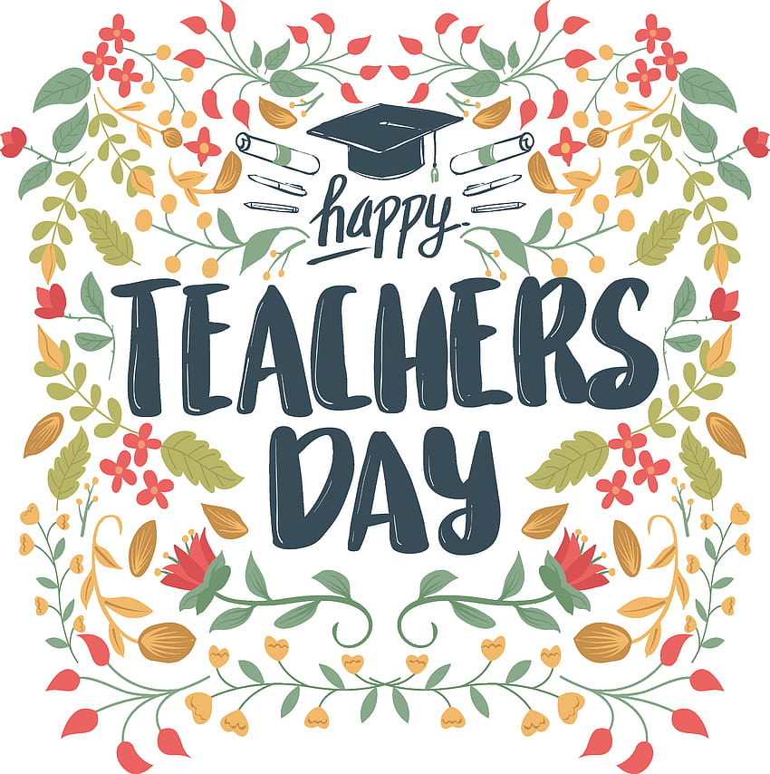 Happy Teachers' Day PNG Transparent, Weltlehrertag HD-Handy-Hintergrundbild