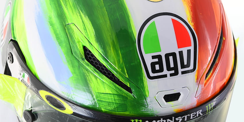 The 2019 Rossi Mugello helmet: the palette for a pacey 'artist', agv helmets HD wallpaper