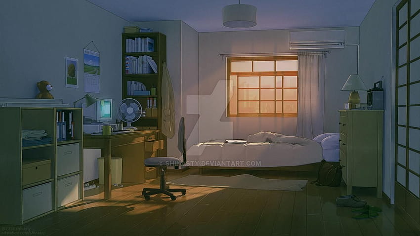 Anime, Room, Lantern, Night, HD wallpaper | Peakpx