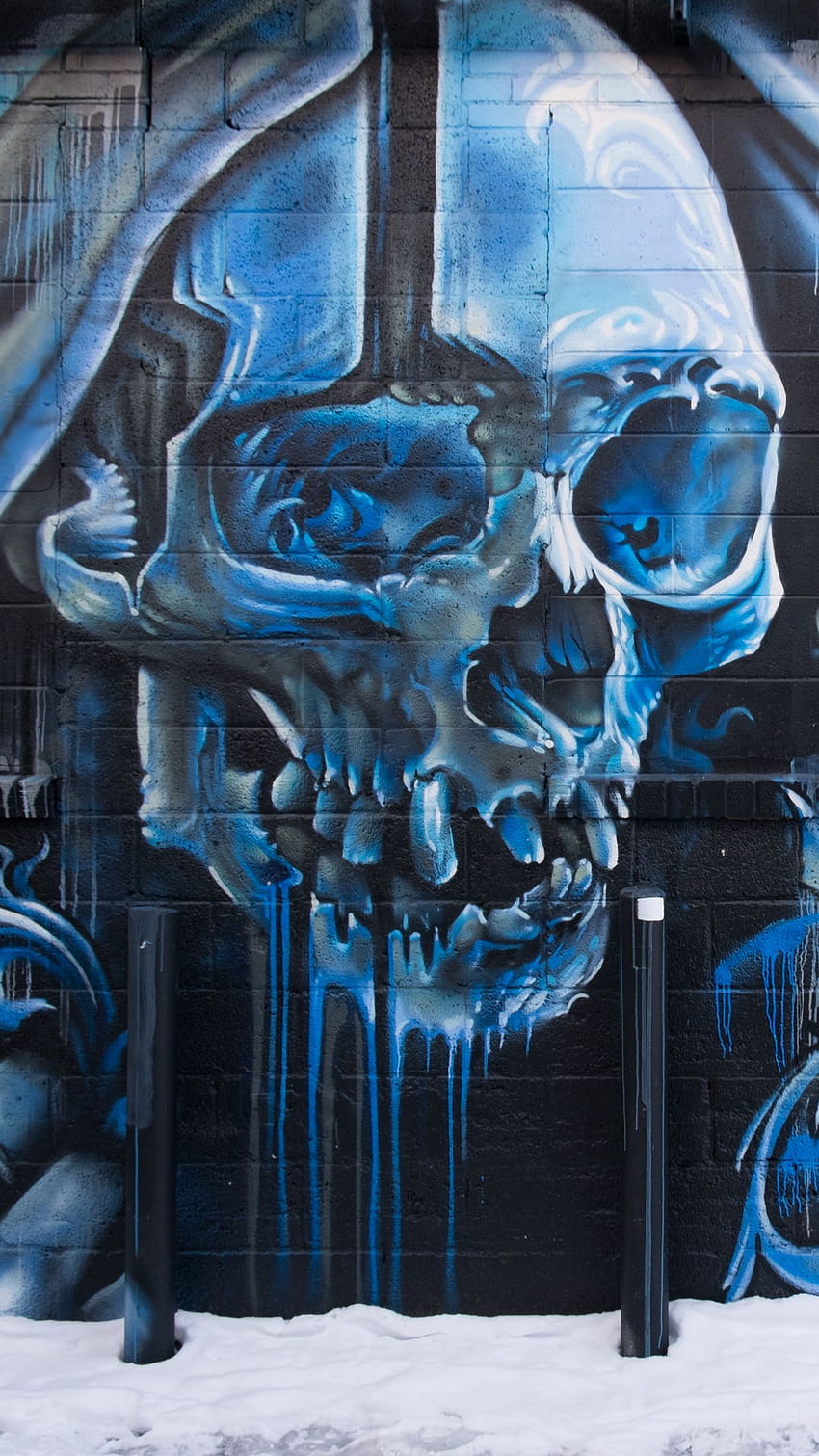 1440x2560 skull, graffiti, street art, wall q samsung galaxy s6, s7, edge, note, lg g4 backgrounds, skull graffiti HD phone wallpaper