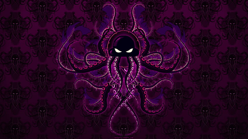 Purple Octopus Art, Artysta, Tła Tapeta HD