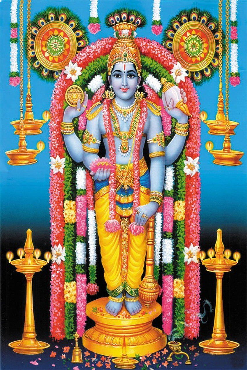 Of Lord Guruvayurappan posted by Ryan Cunningham HD phone wallpaper