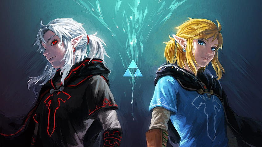 Zelda no Densetsu: Aliento de lo salvaje, vínculo oscuro contra vínculo fondo de pantalla