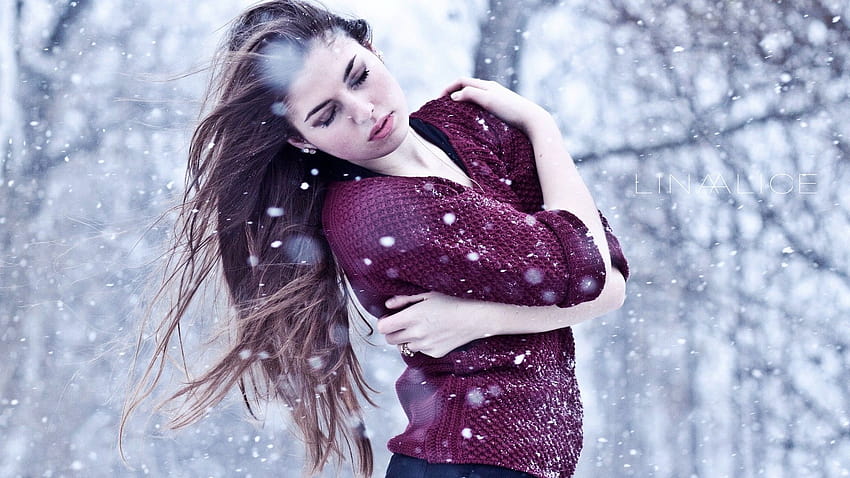 Winter Girl – Fashion dresses, lady winter HD wallpaper