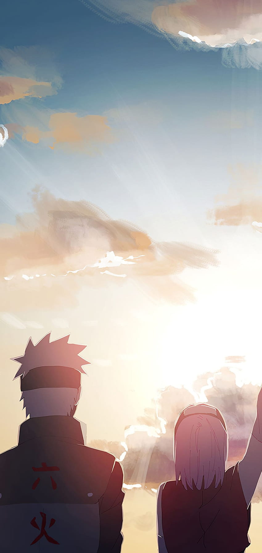 Paisaje de Naruto, estética del cielo de Naruto fondo de pantalla del teléfono