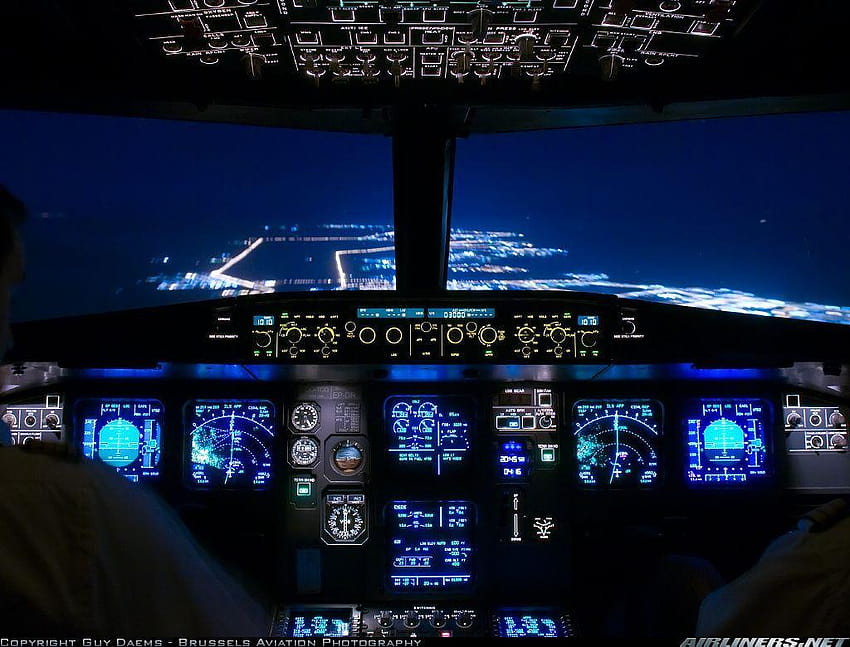 Groupe de cockpit d'avion, cabine d'avion Fond d'écran HD