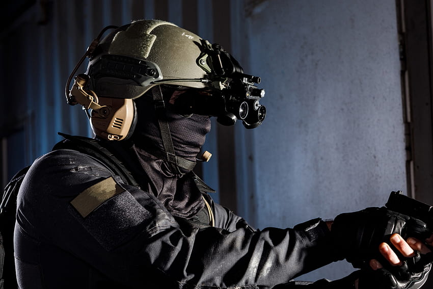 Elbit Systems печели поръчка за очила за нощно виждане от германската федерална полиция, специални сили за нощно виждане HD тапет