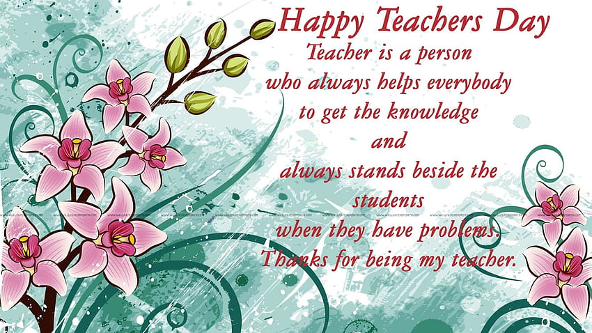Happy Teachers Day のと [1920x1200]、モバイル & タブレット、世界教師の日 高画質の壁紙