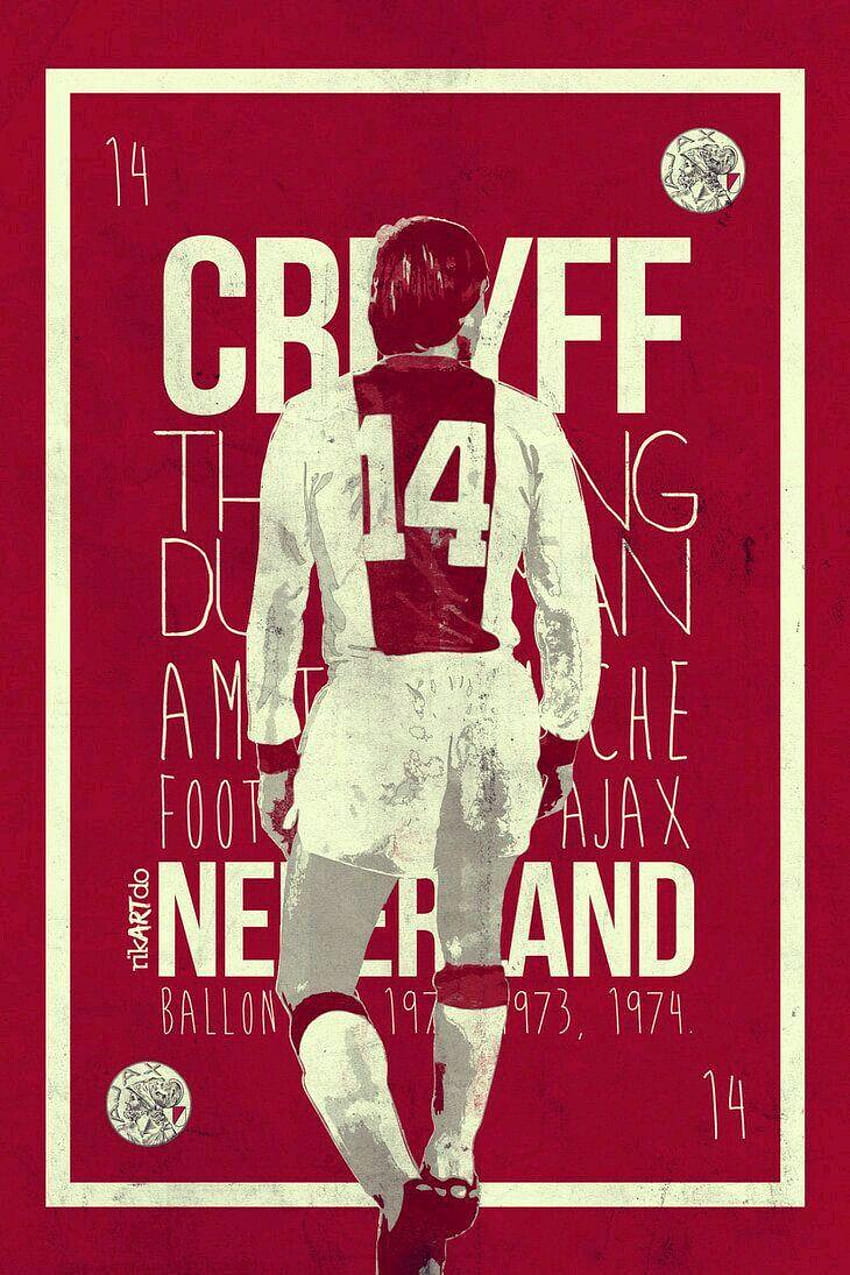 Johan Cruyff z Ajaksu Amsterdam . Tapeta na telefon HD